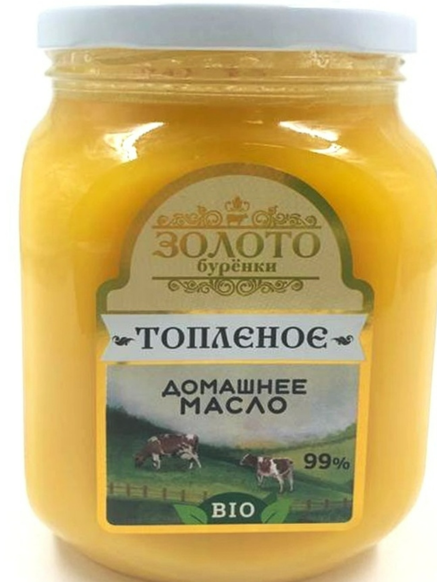 

Топленое масло Белорусское Золото Буренки 99% 600 г, масло топленое белорус