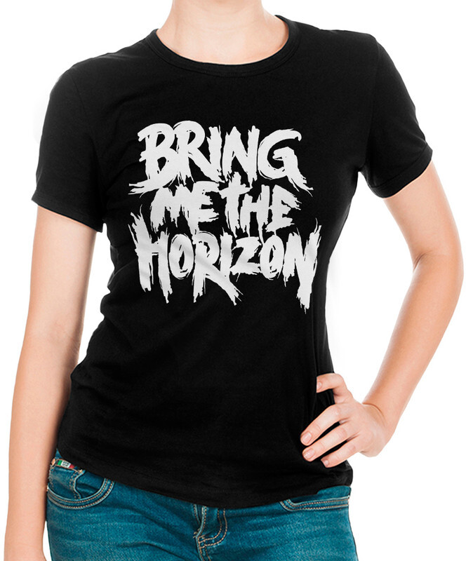 фото Футболка женская design heroes bring me the horizon - bmth черная 2xl