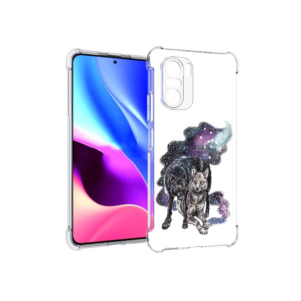 

Чехол MyPads Tocco для Xiaomi Redmi K40 звездные волки (PT158239.260.352), Прозрачный, Tocco