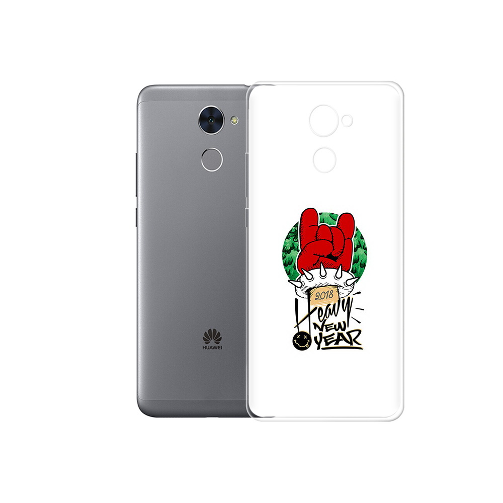 

Чехол MyPads Tocco для Huawei Enjoy 7 Plus Гангстер новый год (PT74186.70.53), Прозрачный, Tocco