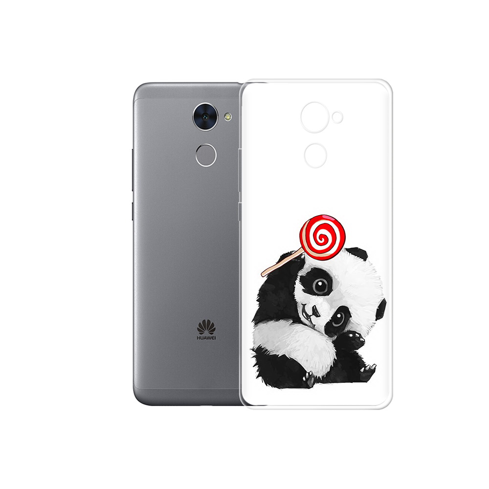 

Чехол MyPads Tocco для Huawei Enjoy 7 Plus панда с леденцом (PT74186.70.534), Прозрачный, Tocco