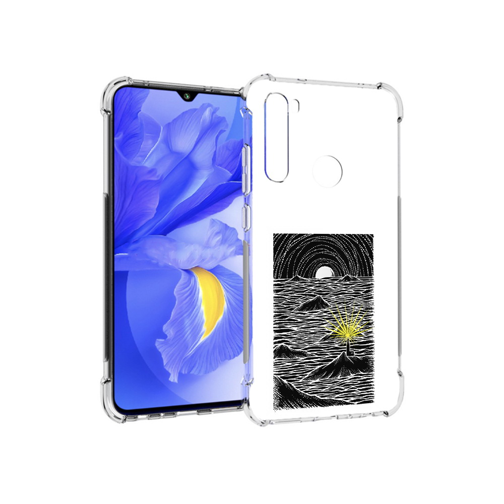 

Чехол MyPads Tocco для Xiaomi Redmi Note 8T маяк в черно белом море (PT140720.278.460), Прозрачный, Tocco