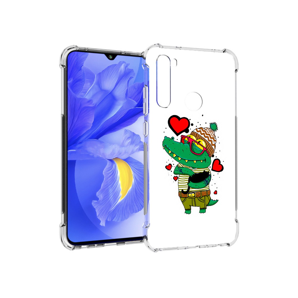 

Чехол MyPads Tocco для Xiaomi Redmi Note 8T Влюбленный крокодил (PT140720.278.48), Прозрачный, Tocco