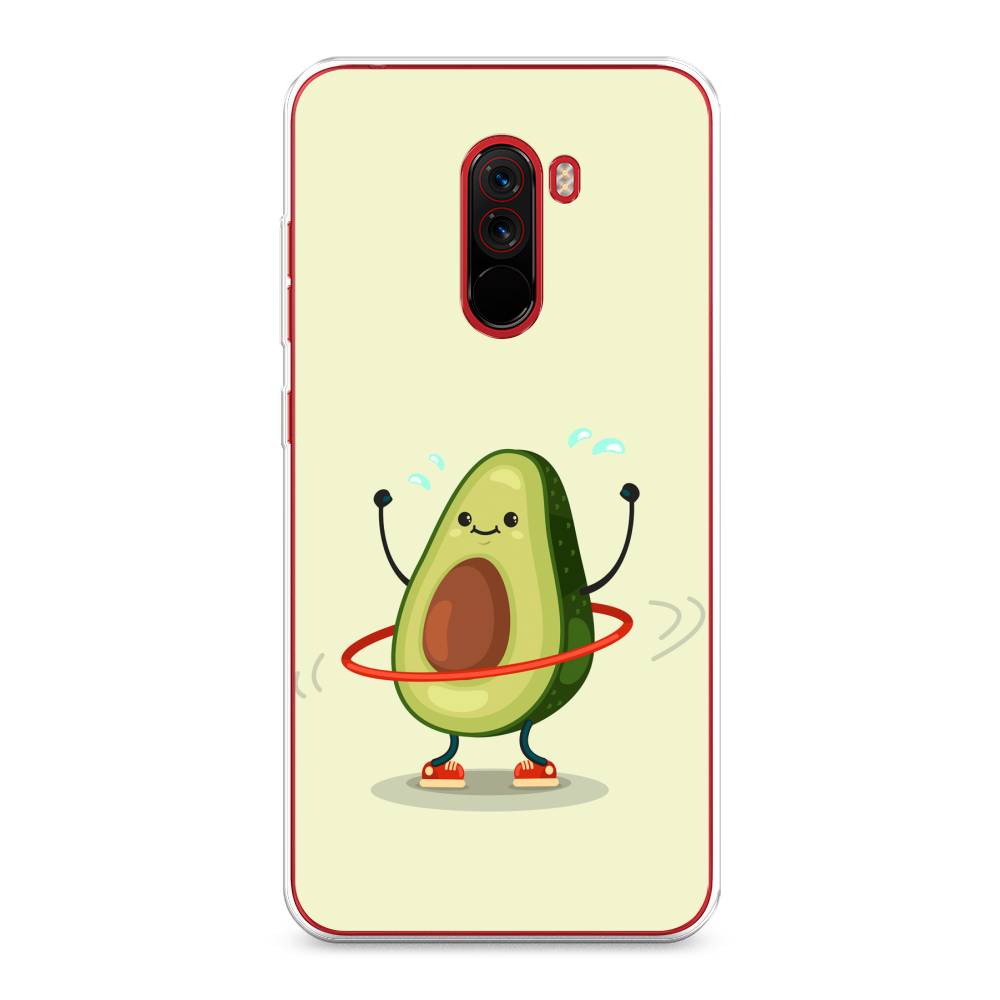 

Чехол Awog на Xiaomi Pocophone F1 "Авокадо с обручем", Разноцветный, 34450-10