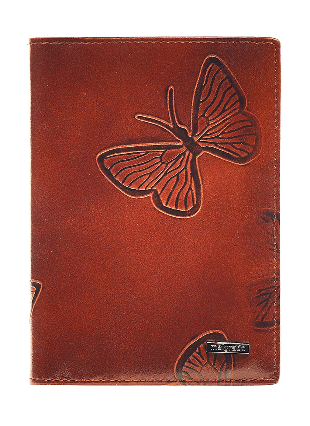 Обложка для паспорта женская Каляев 40102 коричневая