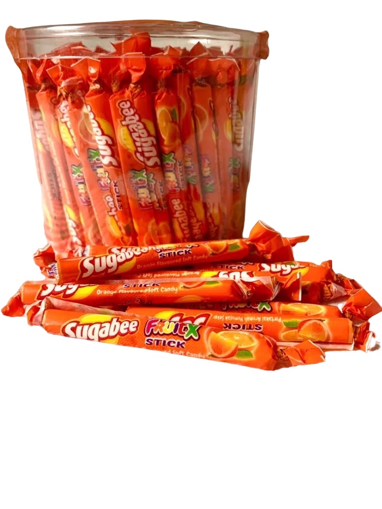 

Жевательная конфета Sugabee Fruitx со вкусом апельсина 6,7 г х 120 шт, Апельснин