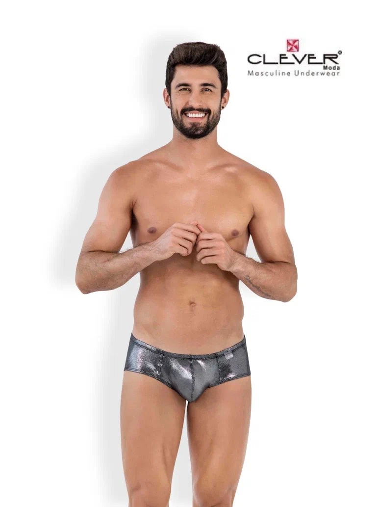 

Трусы мужские Clever Masculine Underwear 1612 серебристые S, Серебристый, 1612