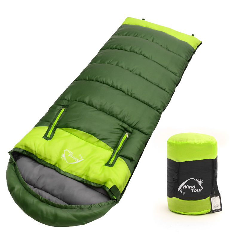 фото Спальный мешок-кокон marketwow зеленый, правый