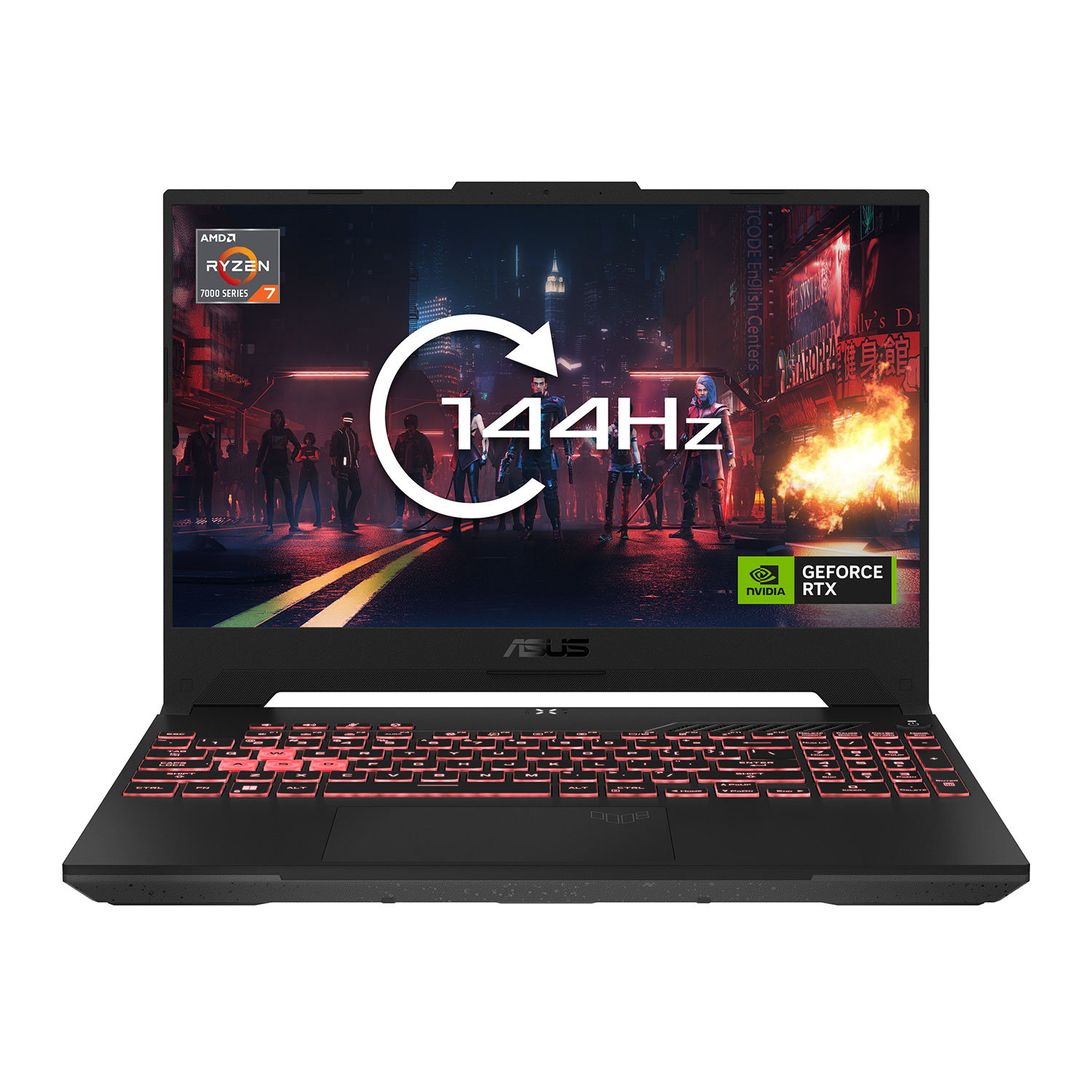 Ноутбук ASUS TUF Gaming A15 FA507NU-LP008, RTX4050, Ryzen 7-7735HS, 15.6''FullHD IPS 144Hz