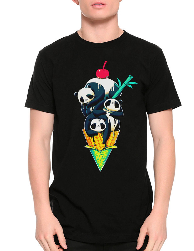 

Футболка мужская Dream Shirts Мороженое из Панд черная XL, Мороженое из Панд