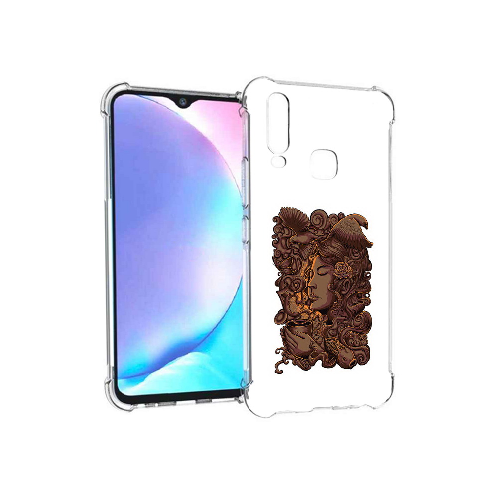 

Чехол MyPads Tocco для Vivo Y17 девушка с длинными волосами абстракция (PT136369.382.312), Tocco