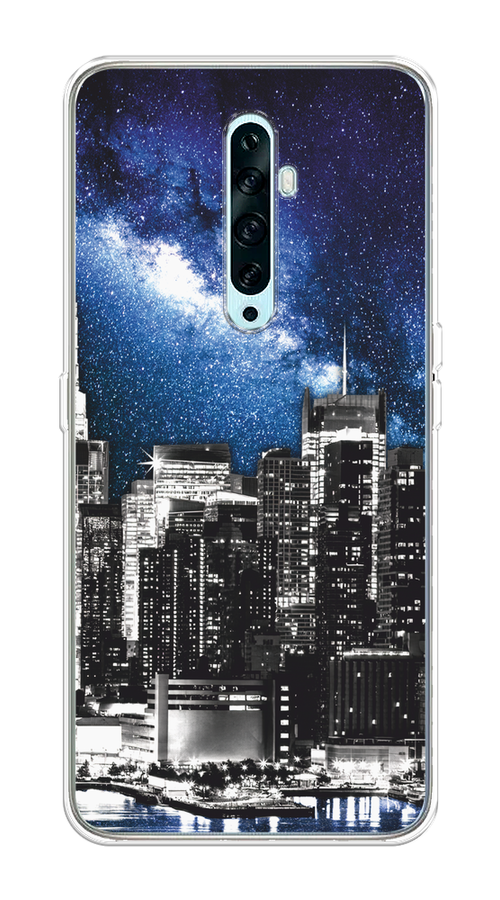 

Чехол на Oppo Reno 2Z "Космический Нью-Йорк", Синий;серый, 251850-1