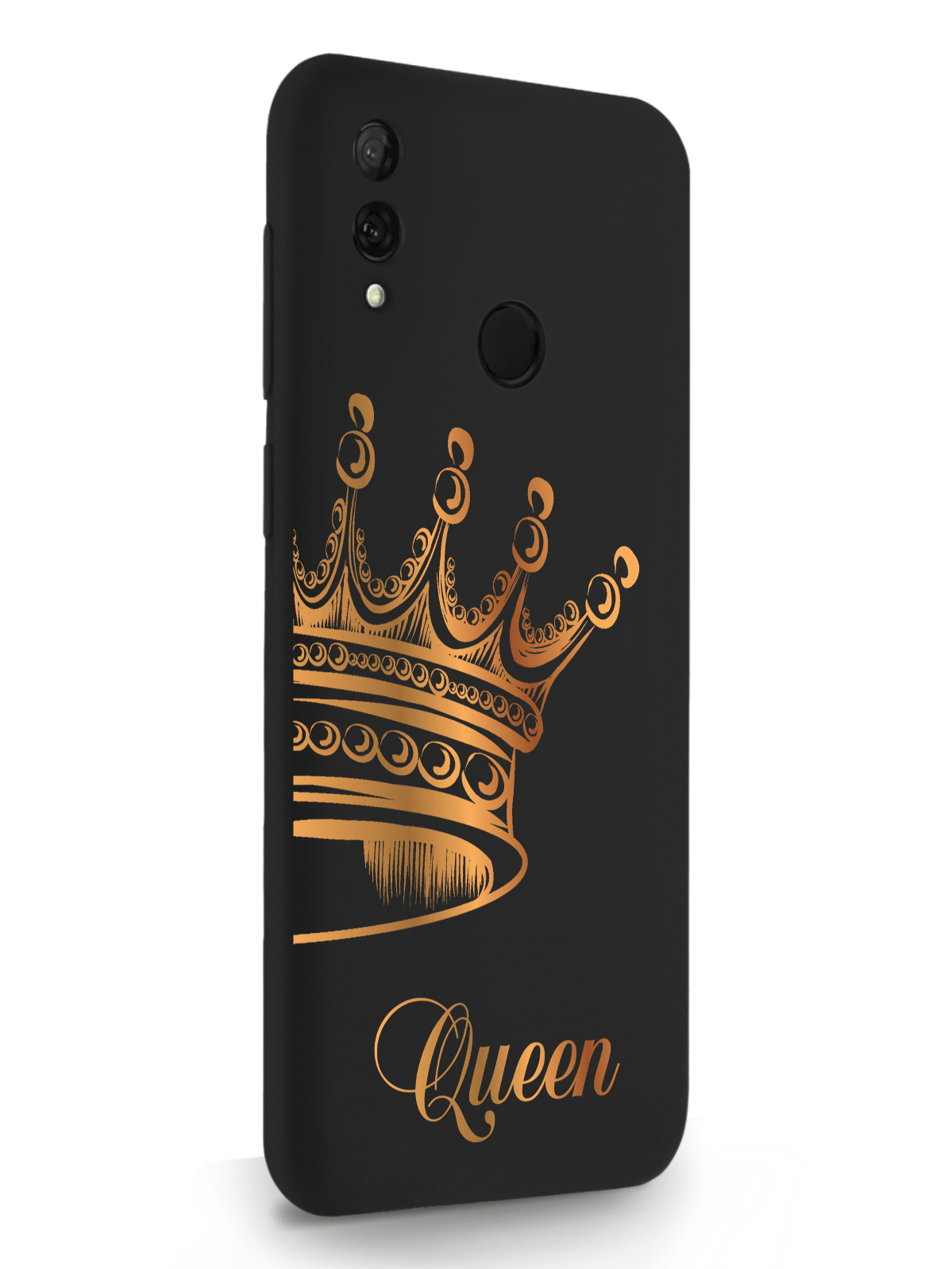 фото Чехол musthavecase для huawei p smart 2019 парный чехол корона queen черный