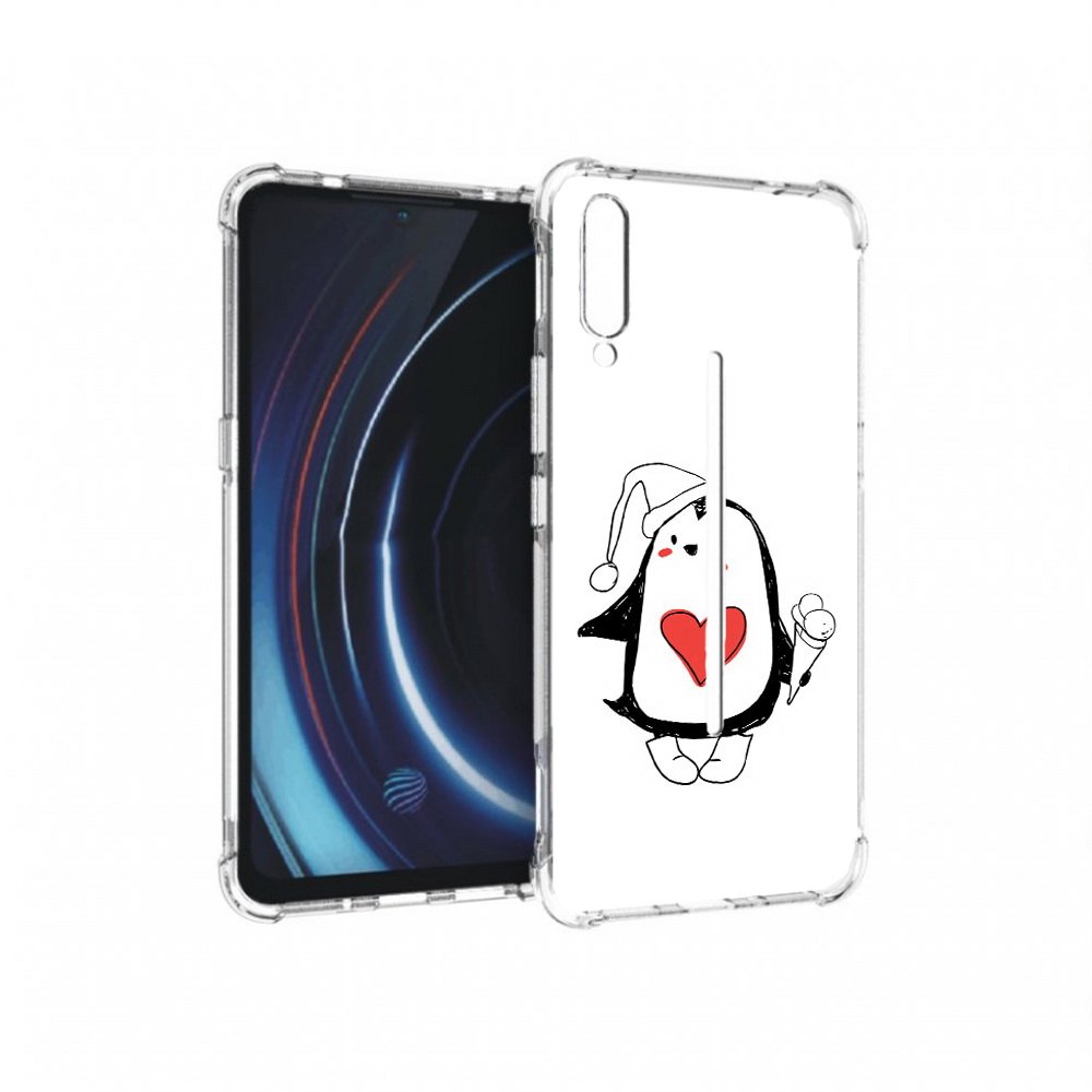 

Чехол MyPads Tocco для Vivo iQOO Пингвин с мороженым (PT226955.389.135), Прозрачный, Tocco