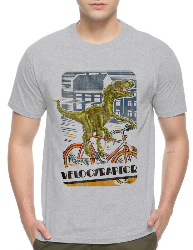

Футболка мужская Dream Shirts Велоцираптор серая S, Велоцираптор