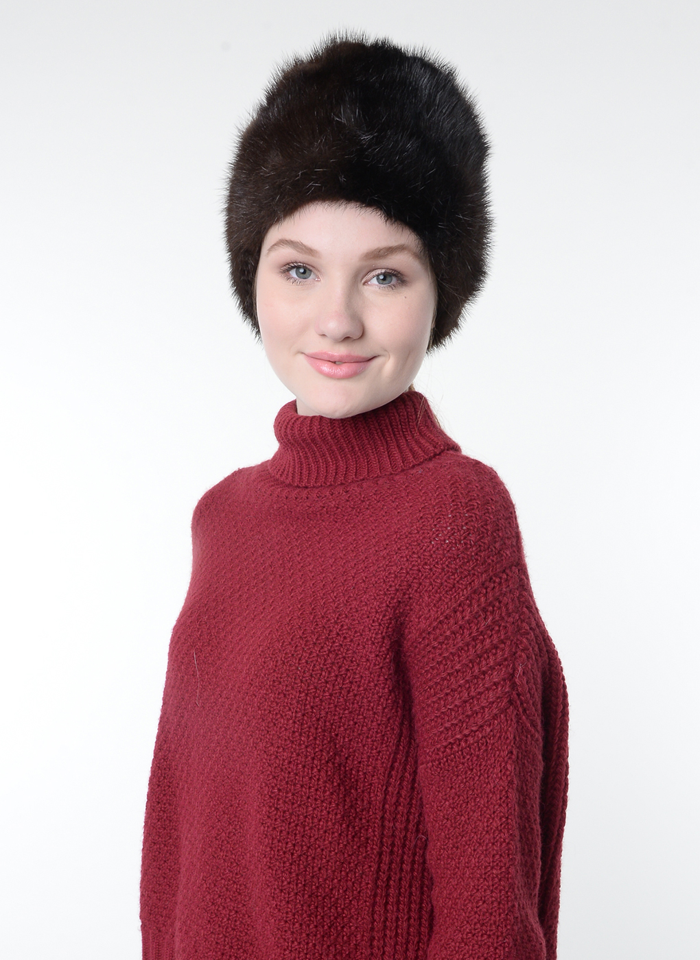

Шапка женская Каляев 30180 де граде коричневая, р. 58-59, 30180