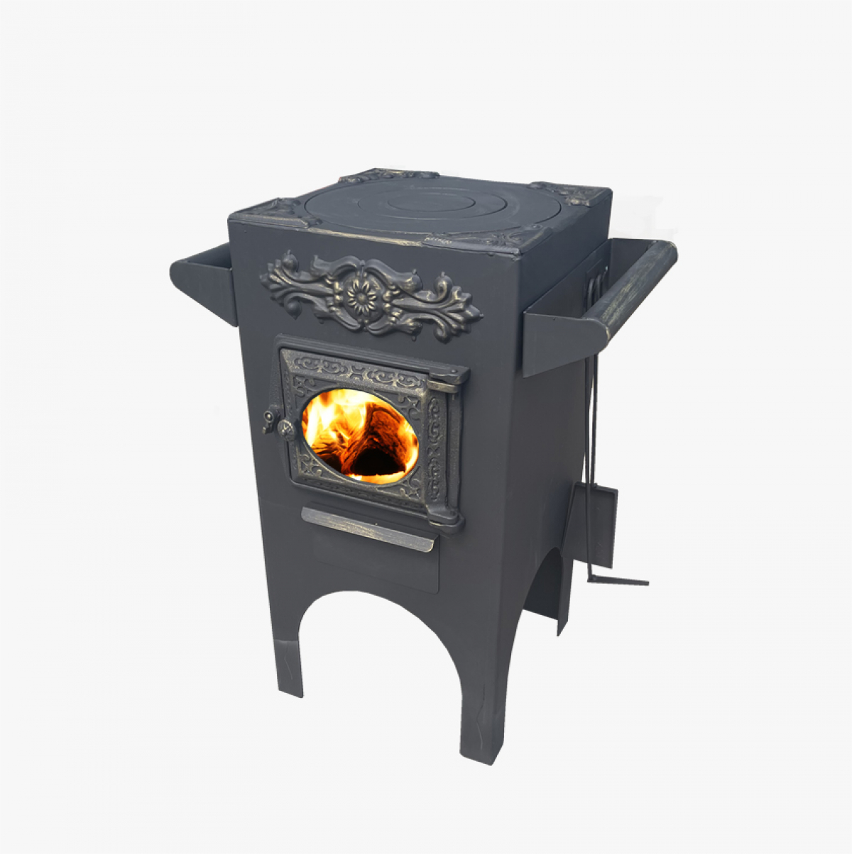Печь для казана Берёзка ДТ-3 стекло эксклюзив 1106