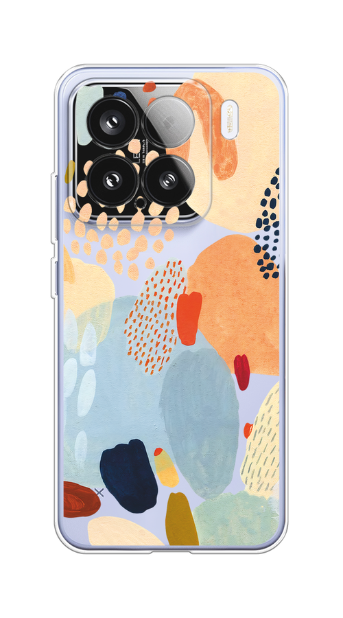 

Чехол на Xiaomi 15 "Необычная абстракция", Бежевый;голубой, 323650-1