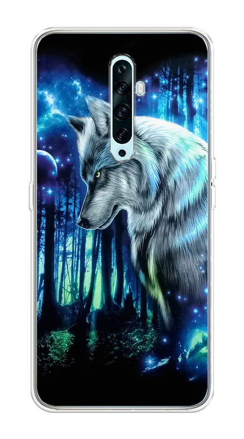 

Чехол на Oppo Reno 2Z "Сказочный волк", Синий;серебристый;черный, 251850-1