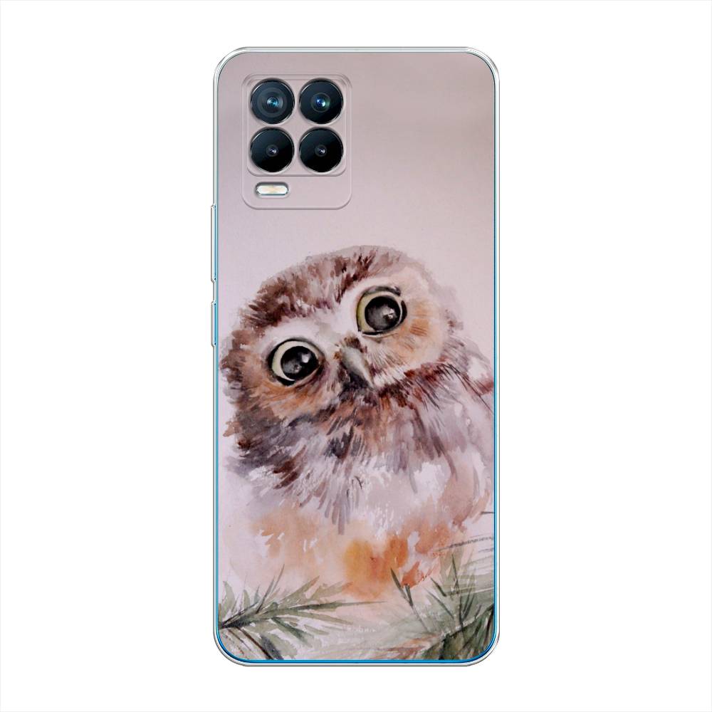 фото Силиконовый чехол "сова на розовом" на realme 8 pro awog