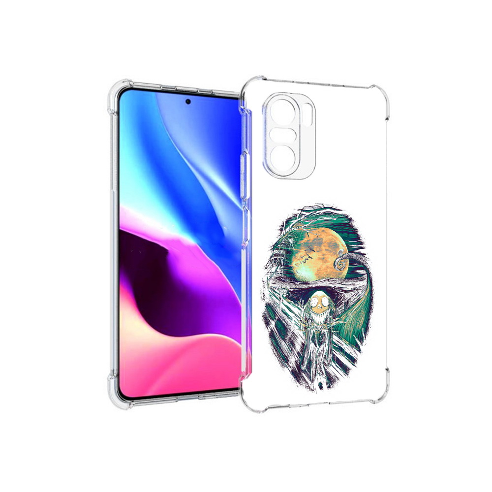 

Чехол MyPads Tocco для Xiaomi Redmi K40 зубастое существо абстракция (PT158239.260.370), Прозрачный, Tocco