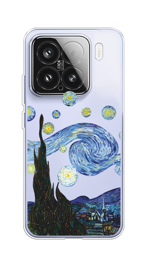 

Чехол на Xiaomi 15 "Ночь Ван Гога", Голубой;синий;черный, 323650-1