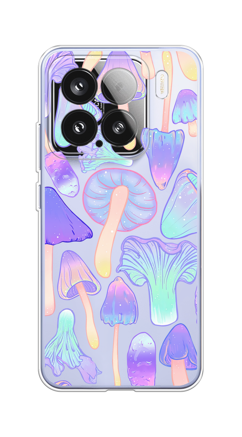 

Чехол на Xiaomi 15 "Пастельные грибы", Фиолетовый;голубой, 323650-1