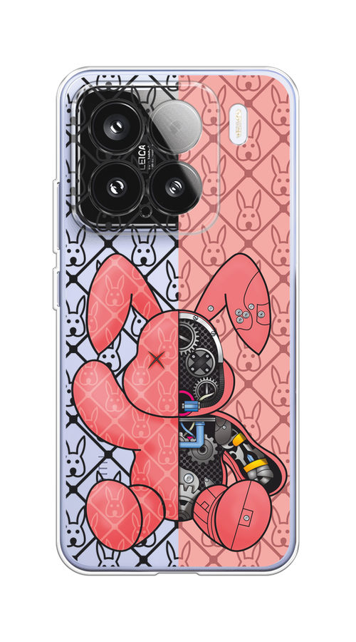 

Чехол на Xiaomi 15 "Киборг-заяц розовый", Розовый;прозрачный;черный, 323650-1