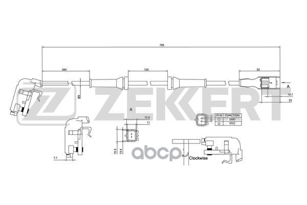 

Датчик Abs Задн. Peugeot 307 00- Citroen C4 04- Zekkert арт.se-6033