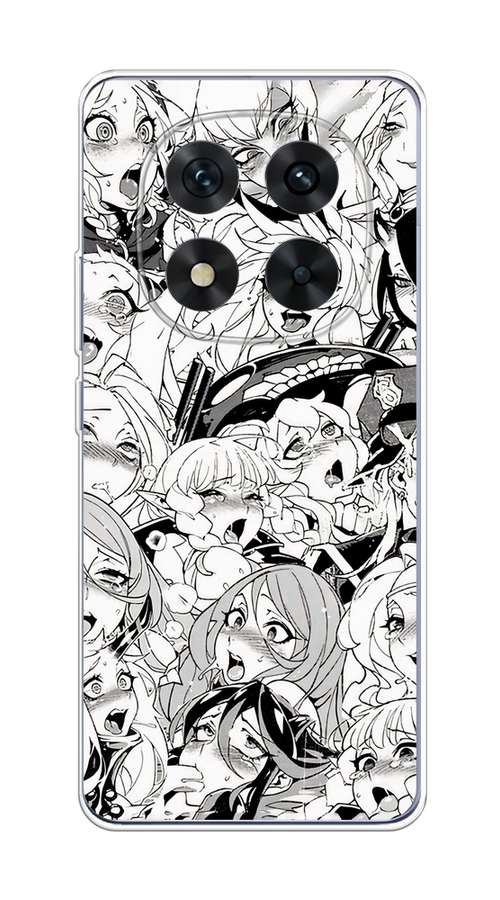 

Чехол на Xiaomi Redmi Note 14 Pro 5G "Ахегао манга тян", Черный;белый;серый, 323950-1