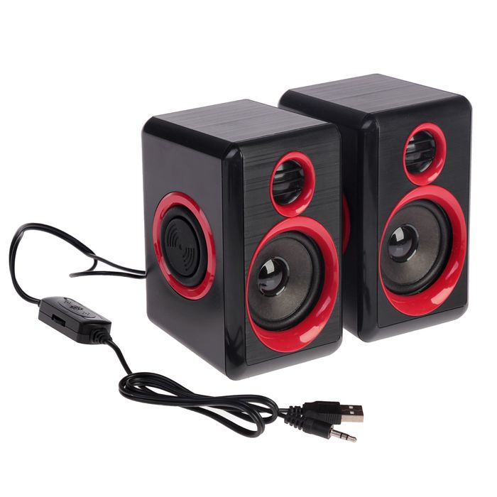 

Luazon Home 2,0 ES-02, Jack 3,5, USB, 0,9 м, черно-красные, 2,0 ES-02, Jack 3,5, USB, 0,9 м, черно-красные