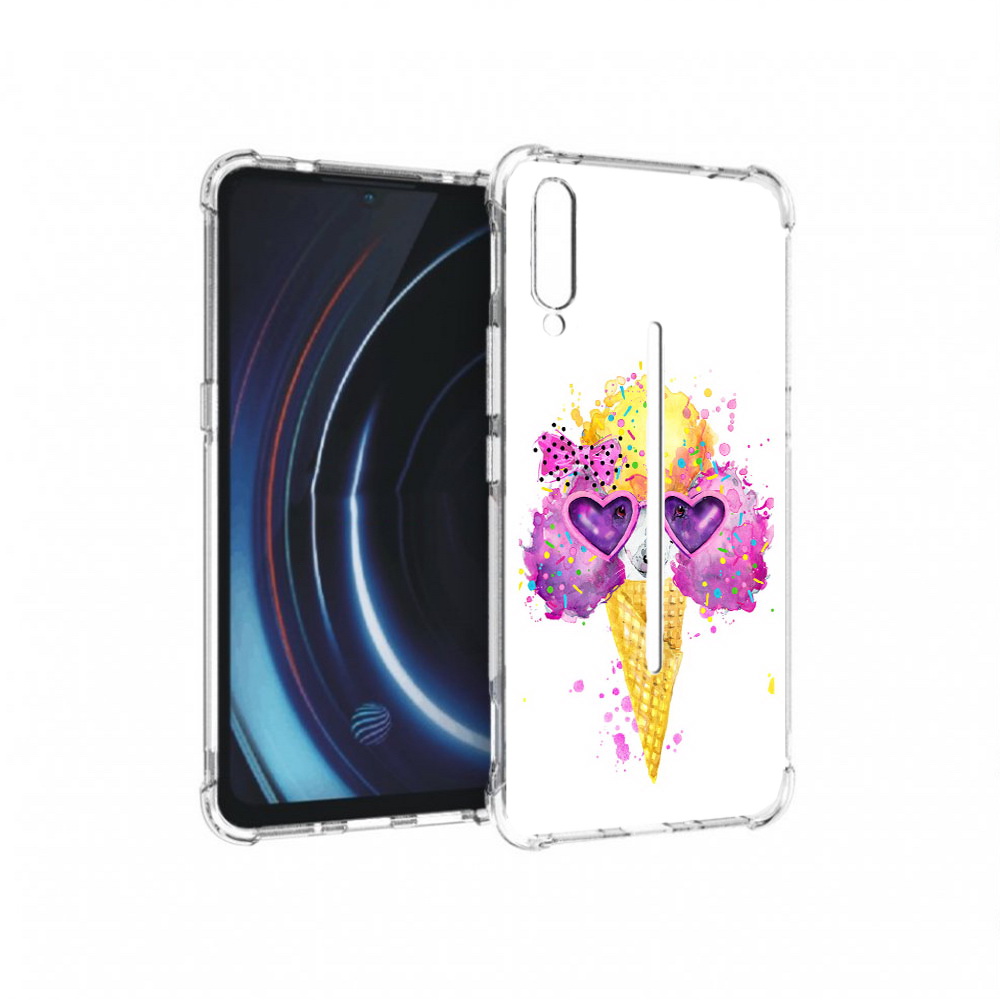 

Чехол MyPads Tocco для Vivo iQOO Рожок (PT226955.389.146), Прозрачный, Tocco