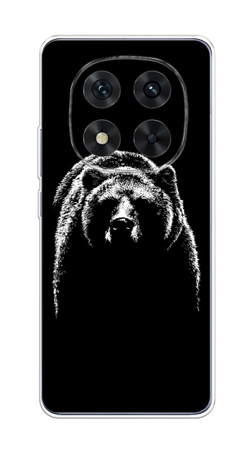 

Чехол на Xiaomi Redmi Note 14 Pro 5G "Медведь в ночи", Белый;черный, 323950-1