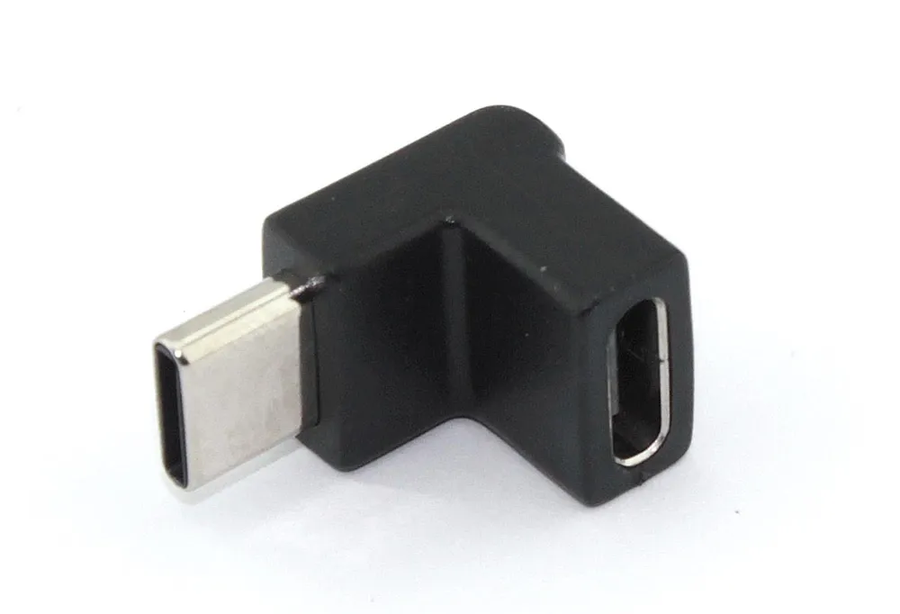 

Переходник OTG USB Type A - Type-C угловой, черный