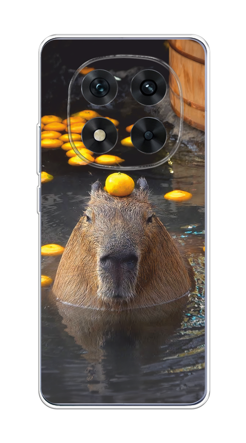 

Чехол на Xiaomi Redmi Note 14 Pro 5G "Капибара отдыхает", Коричневый;оранжевый;серый, 323950-1