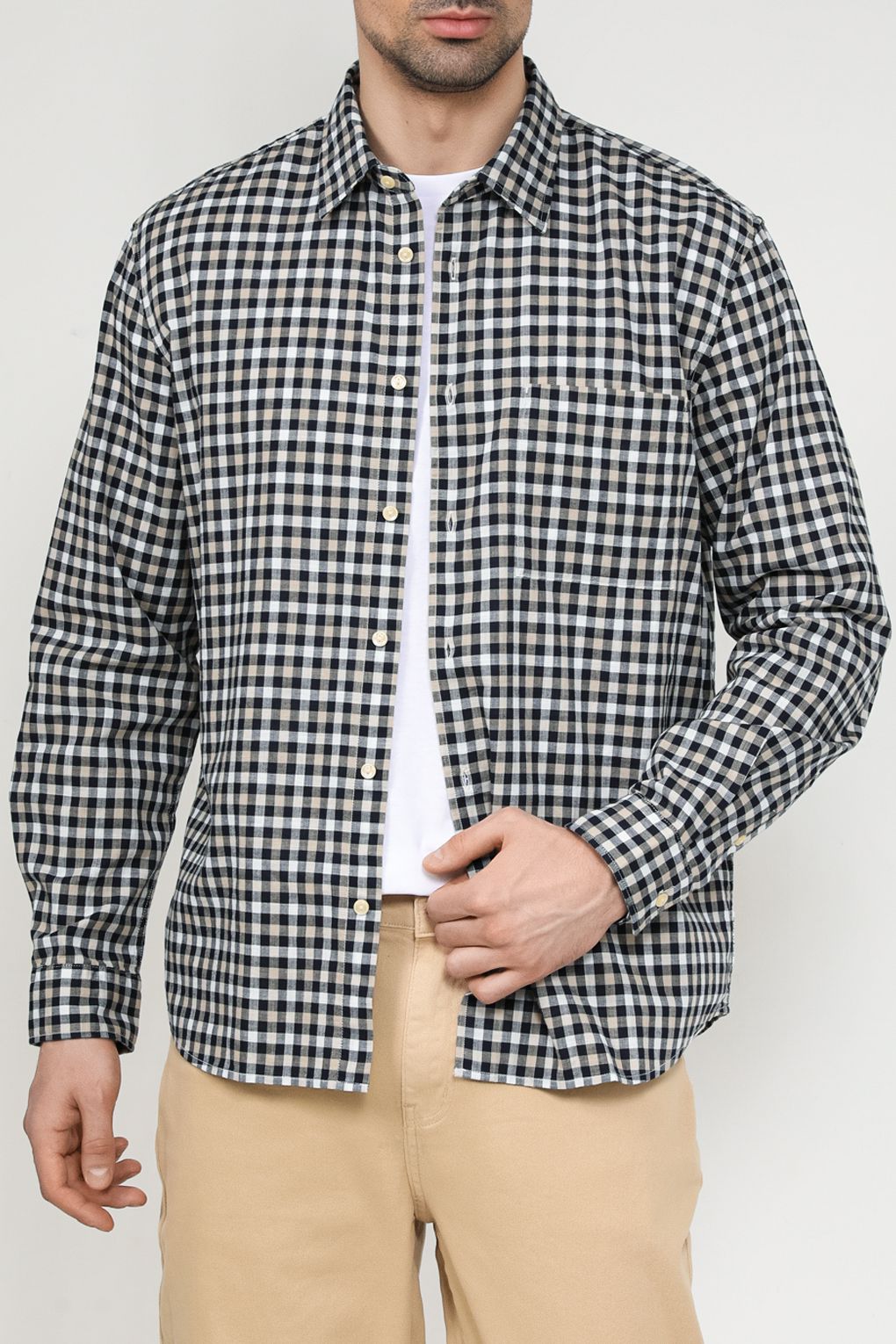 

Рубашка мужская Marc O'Polo 421724542356 черная XL, Черный, 421724542356