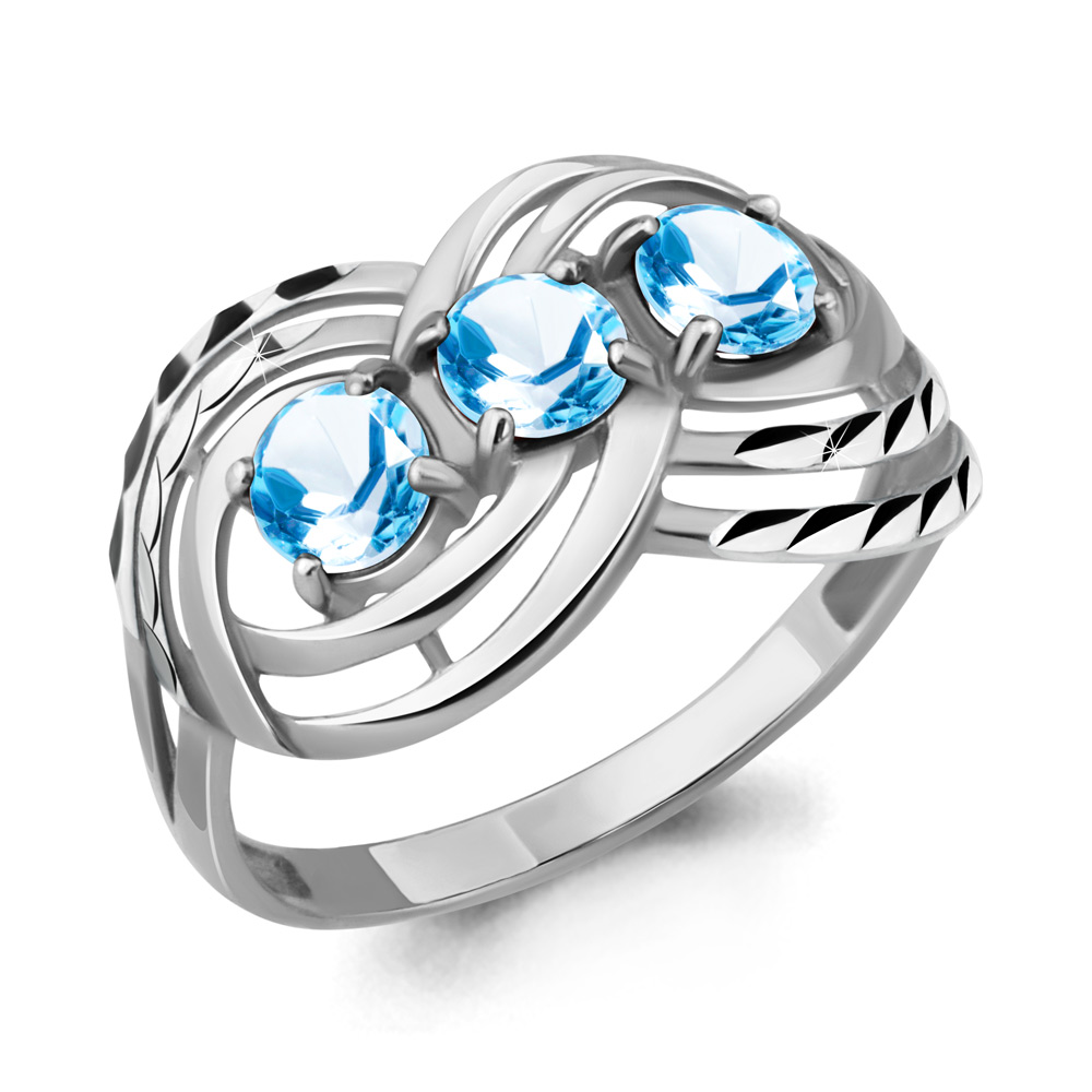

Кольцо из серебра с топазом р.  Aquamarine 6908205_925_р, 6908205_925_р