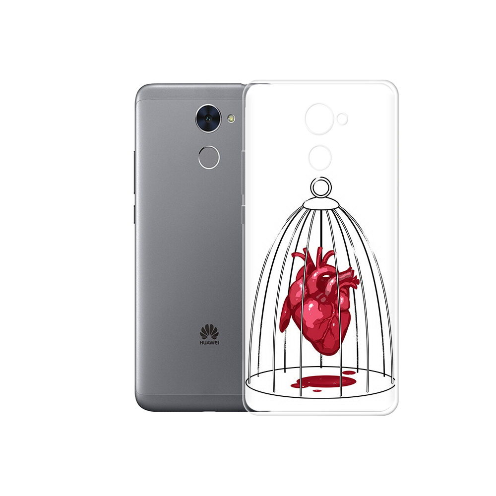 

Чехол MyPads Tocco для Huawei Enjoy 7 Plus сердце в клетке (PT74186.70.597), Прозрачный, Tocco