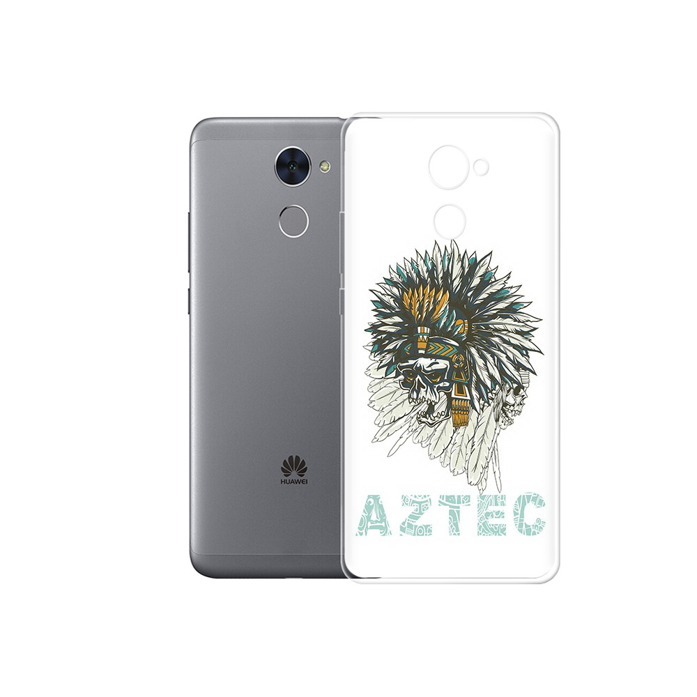 

Чехол MyPads Tocco для Huawei Enjoy 7 Plus скелет индеец (PT74186.70.602), Прозрачный, Tocco