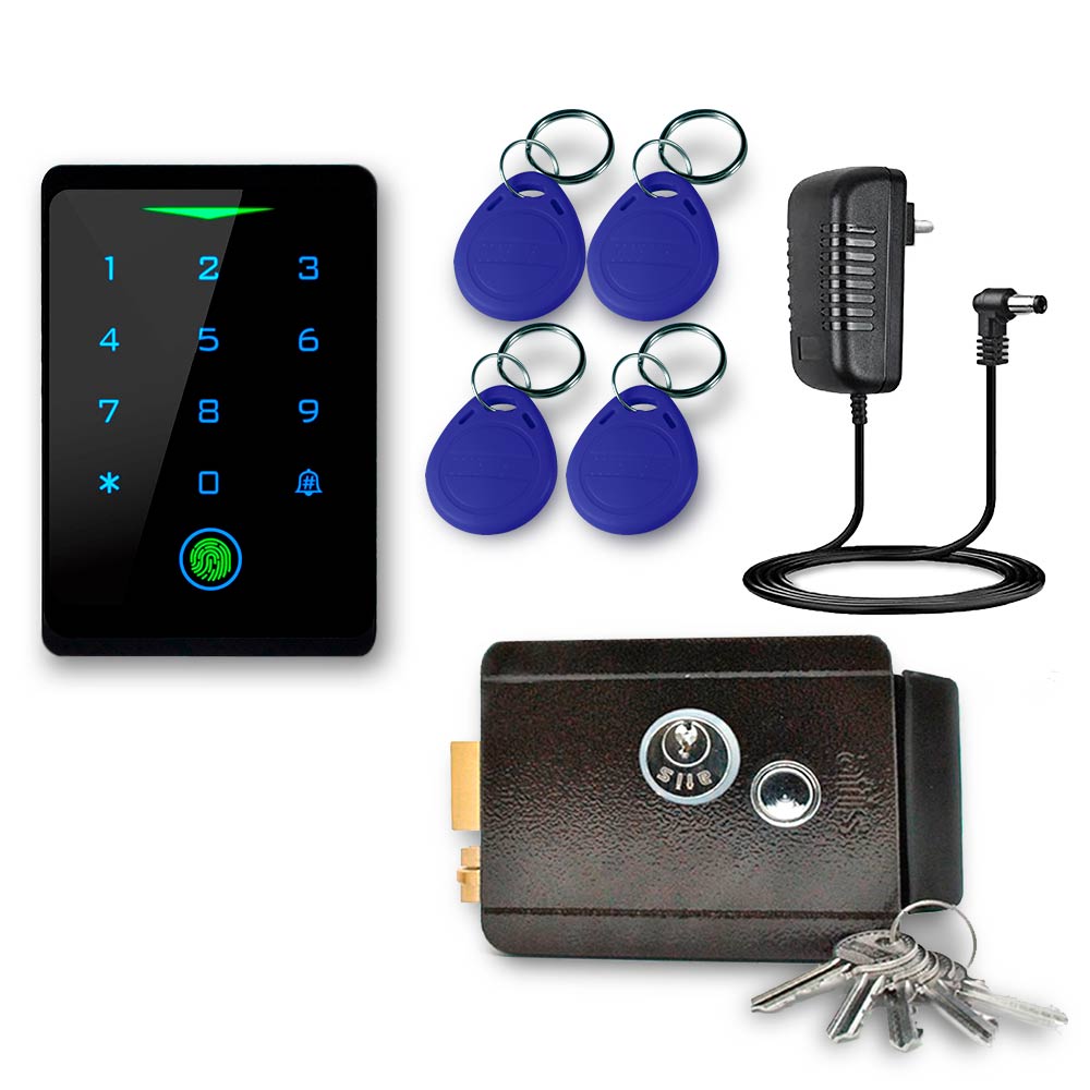 

Комплект СКУД WIFI Ps-Link на одну дверь KIT-CH1-FP-G с электрическим замком, Черный