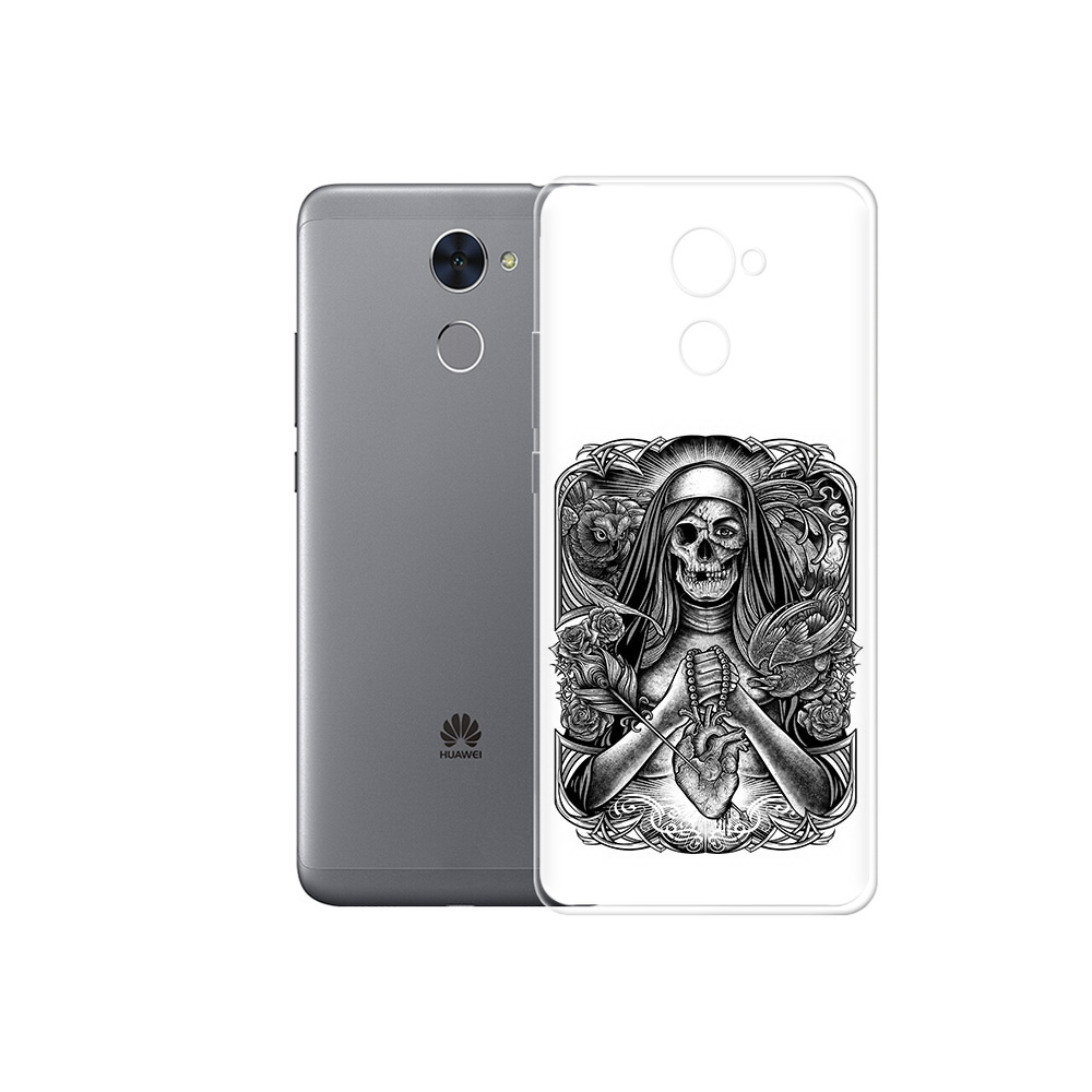 

Чехол MyPads Tocco для Huawei Enjoy 7 Plus скелет с сердцем (PT74186.70.603), Прозрачный, Tocco