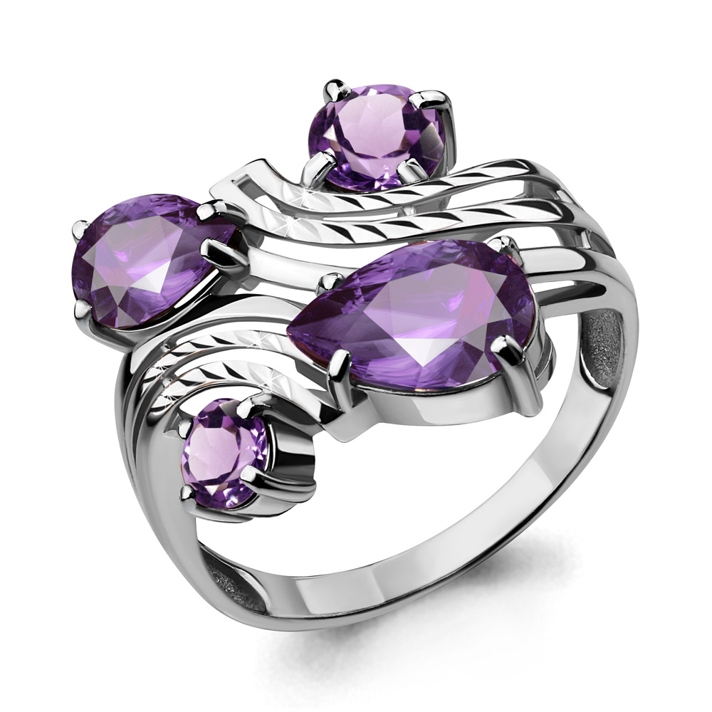 

Кольцо из серебра с аметистом р. , Aquamarine 6908404_925_р, 6908404_925_р