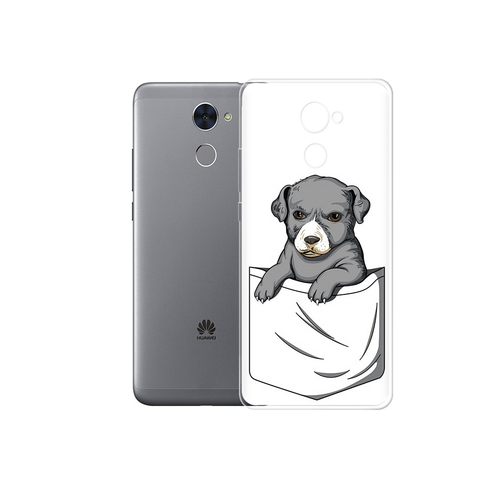 Чехол MyPads Tocco для Huawei Enjoy 7 Plus собачка в кармане (PT74186.70.611)