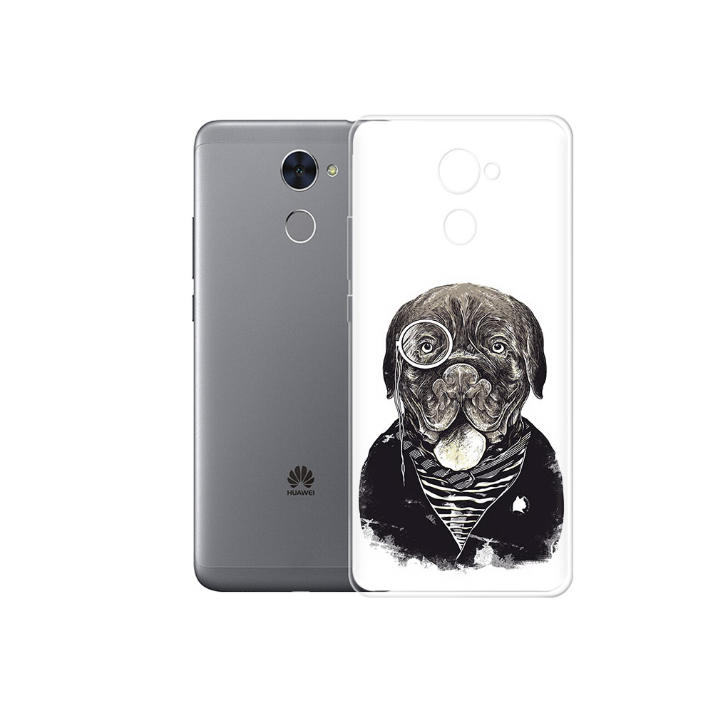 

Чехол MyPads Tocco для Huawei Enjoy 7 Plus солидный песик (PT74186.70.615), Прозрачный, Tocco