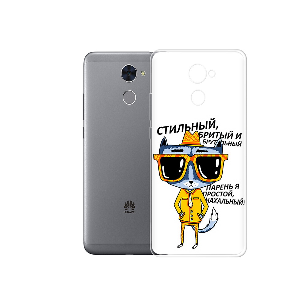 

Чехол MyPads Tocco для Huawei Enjoy 7 Plus стильный кот (PT74186.70.625), Прозрачный, Tocco