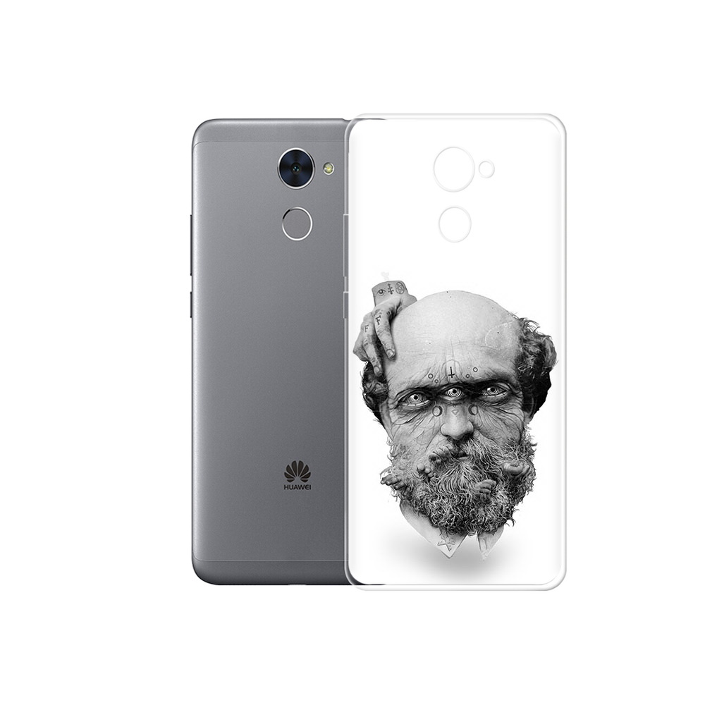 

Чехол MyPads Tocco для Huawei Enjoy 7 Plus страшный бородатый мужчина абстракция, Прозрачный, Tocco