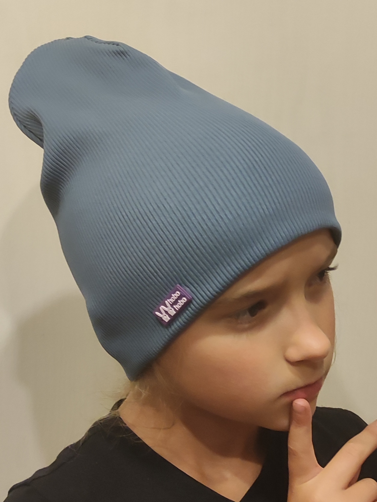 

Шапка детская hobo-hobo 81WBS2021ONE, Голубой камень, 52, 81WBS2021ONE