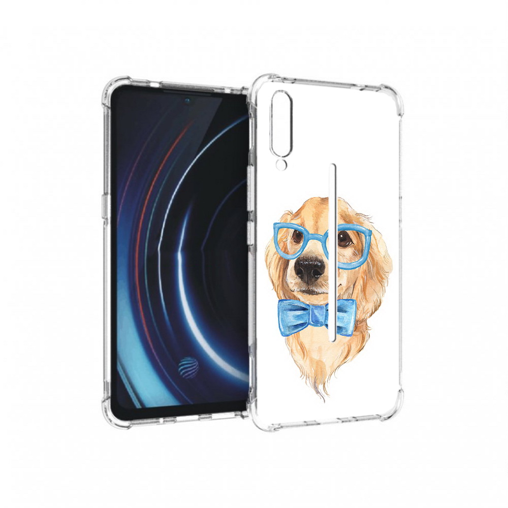 

Чехол MyPads Tocco для Vivo iQOO Собака интеллигент (PT226955.389.159), Прозрачный, Tocco