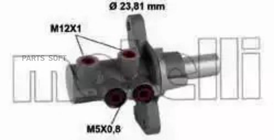 

Главный Тормозной Цилиндр Metelli арт. 050873