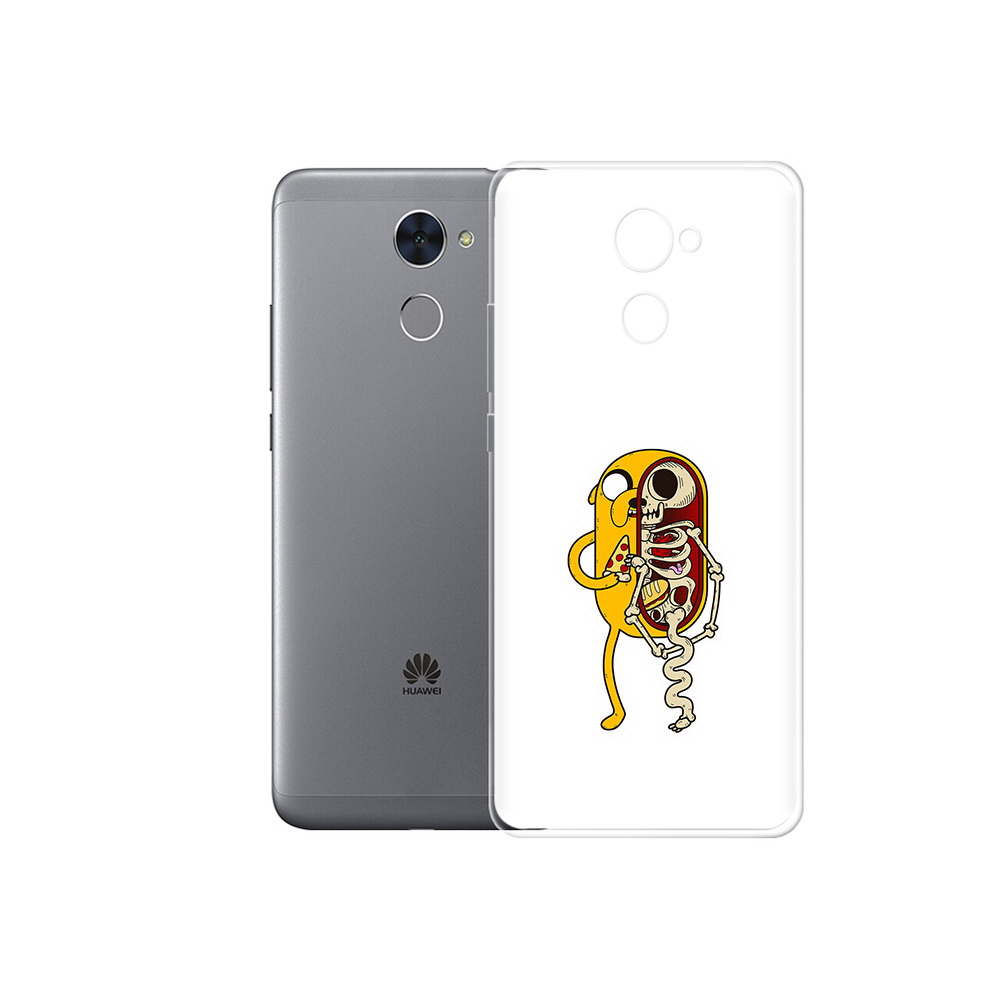 

Чехол MyPads Tocco для Huawei Enjoy 7 Plus Джейк скелет (PT74186.70.64), Прозрачный, Tocco